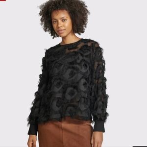 Marella Damien Feather Long Sleeve Top